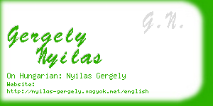 gergely nyilas business card